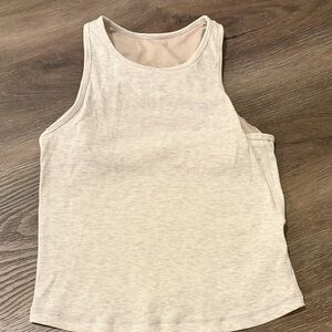 Vuori Light grey Sleeveless Ribbed Tank Top